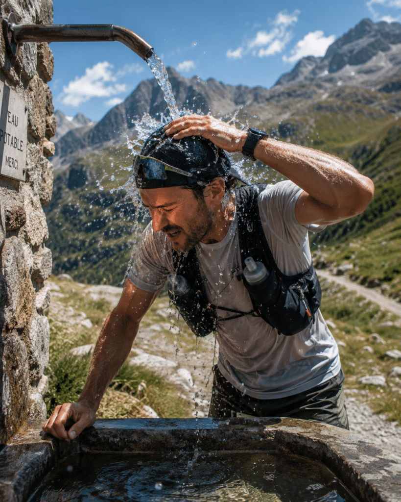 trail running in hot weather